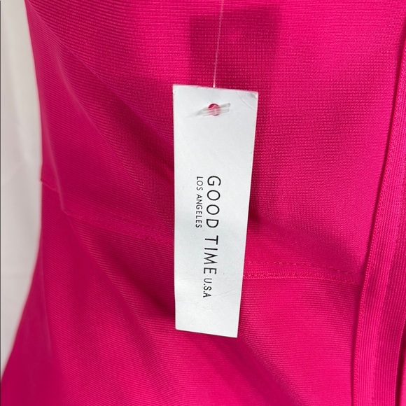 GOOD TIME LA HALTER MIDI DRESS PINK SIZE 2XL NWT - Picture 10 of 10